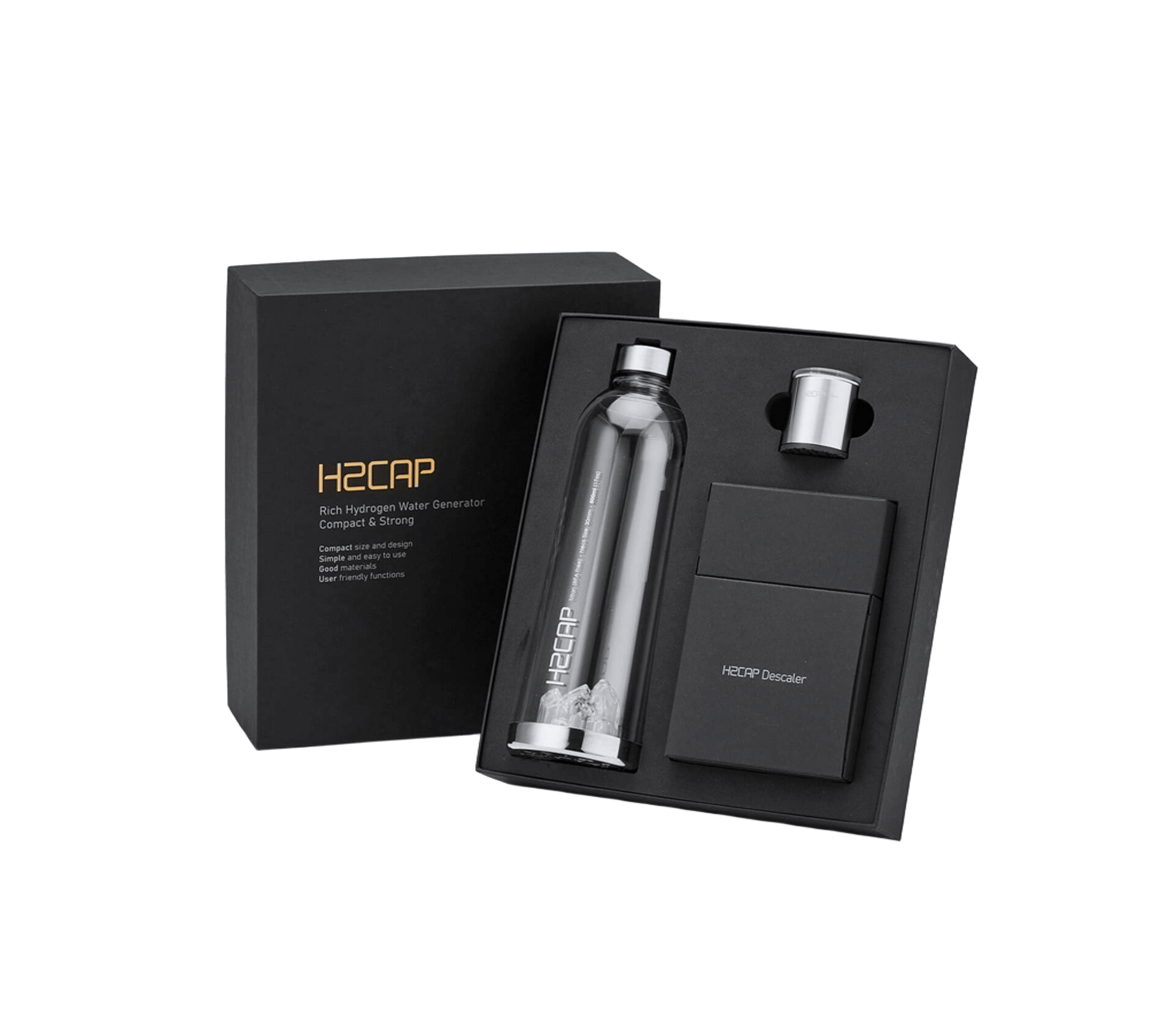 H2CAP PLUS hydrogen water bottle