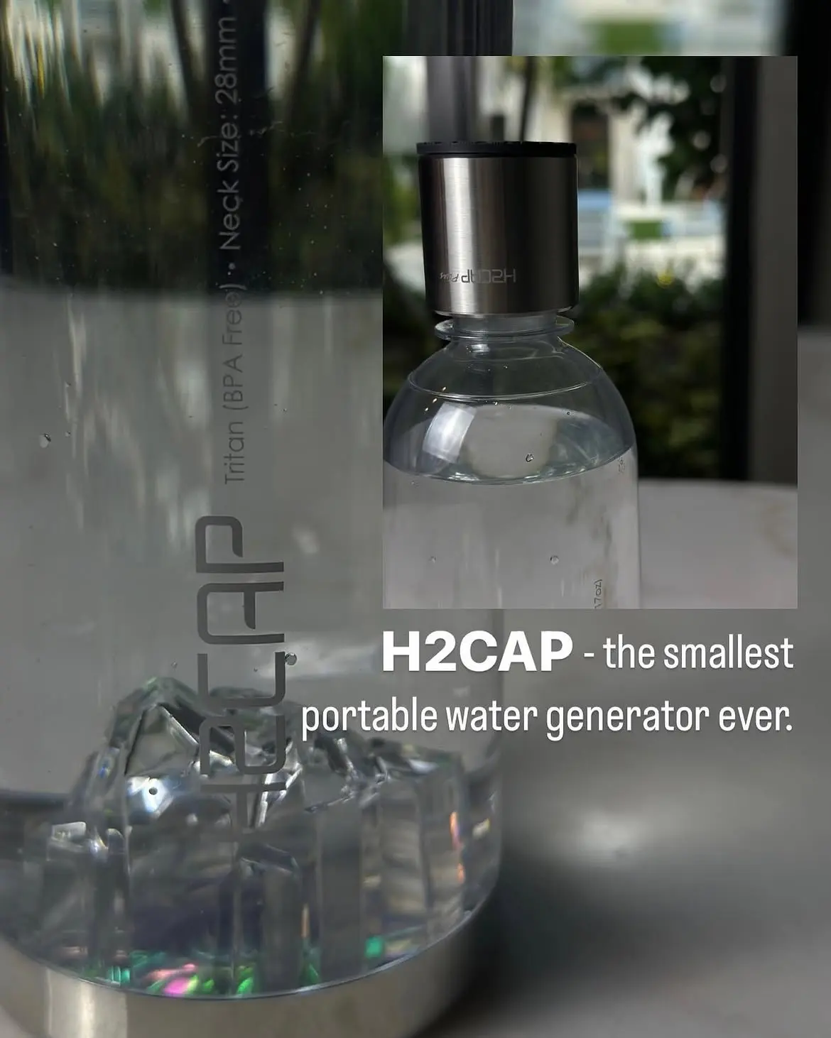 Drinking water enriched with dissolved molecular hydrogen using the H2CAP PLUS